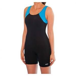 NEW DOLFIN women's aquatard one piece - plus in dol black and turquoise